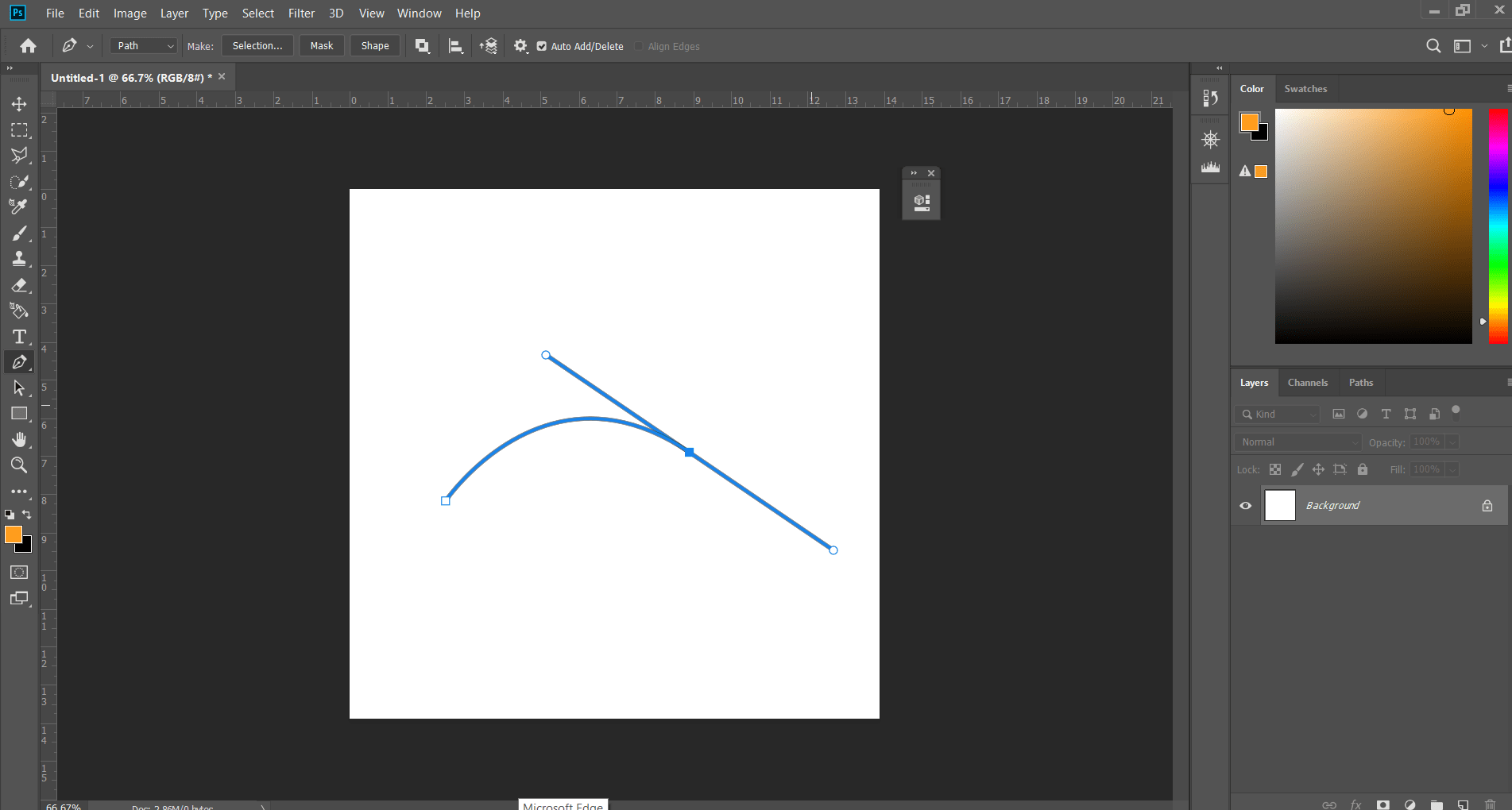 How to Make a Curved Line in Photoshop