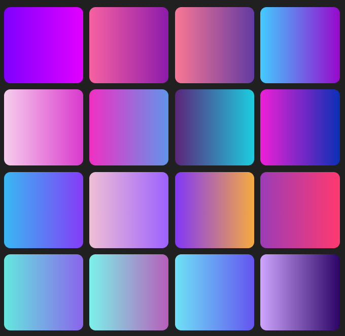 color gradient generator hex