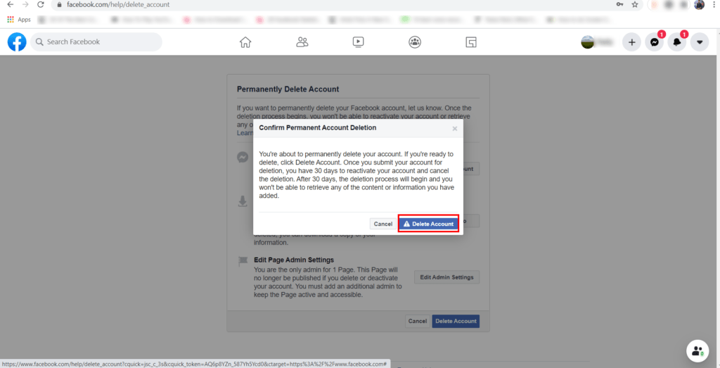 How to Delete FB Account Permanently on Mobile