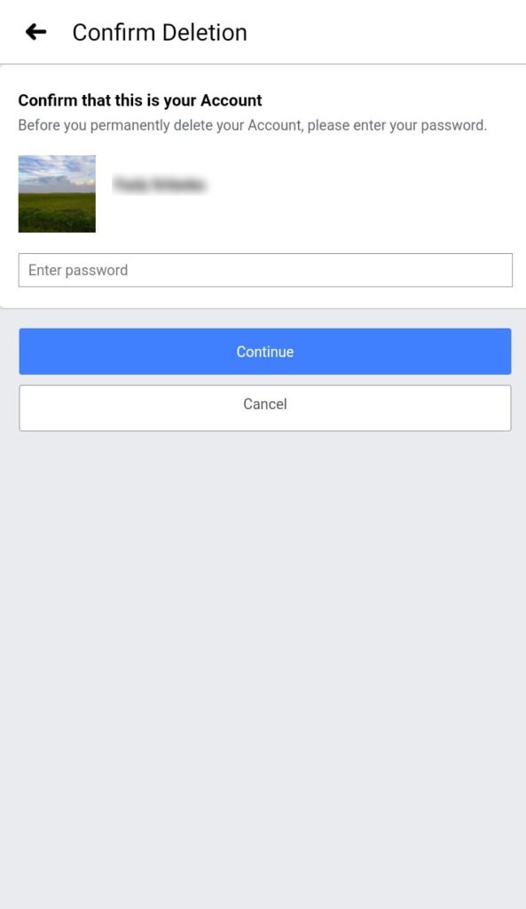 How to Delete FB Account Permanently on Mobile