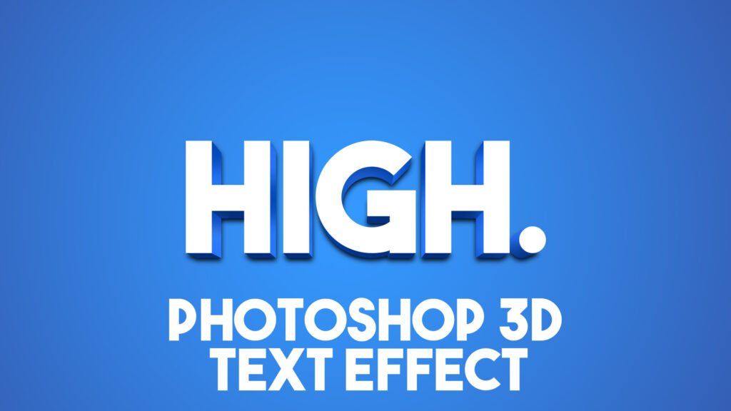 3D Text On Photoshop