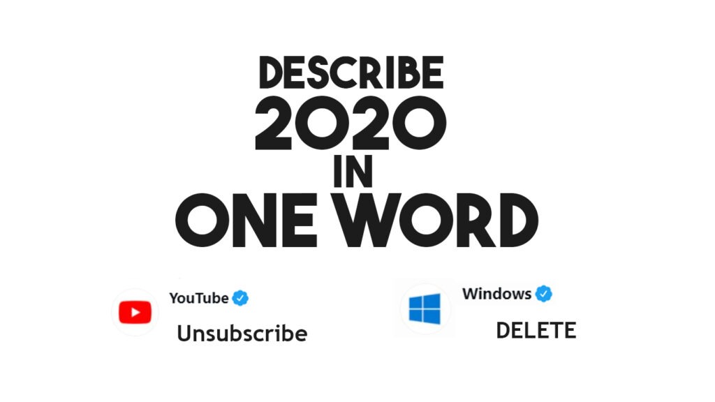 Describes 2020 in One Word on Twitter