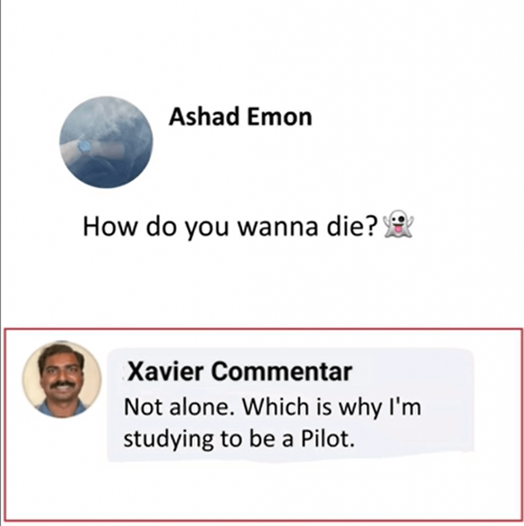 Facebook Xavier Comments