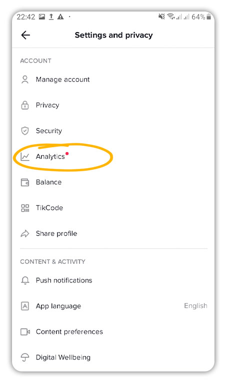 How to Check Analytics on TikTok