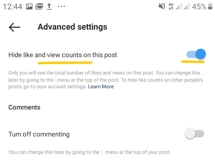 How to Turn Off Likes and Views Count on Instagram