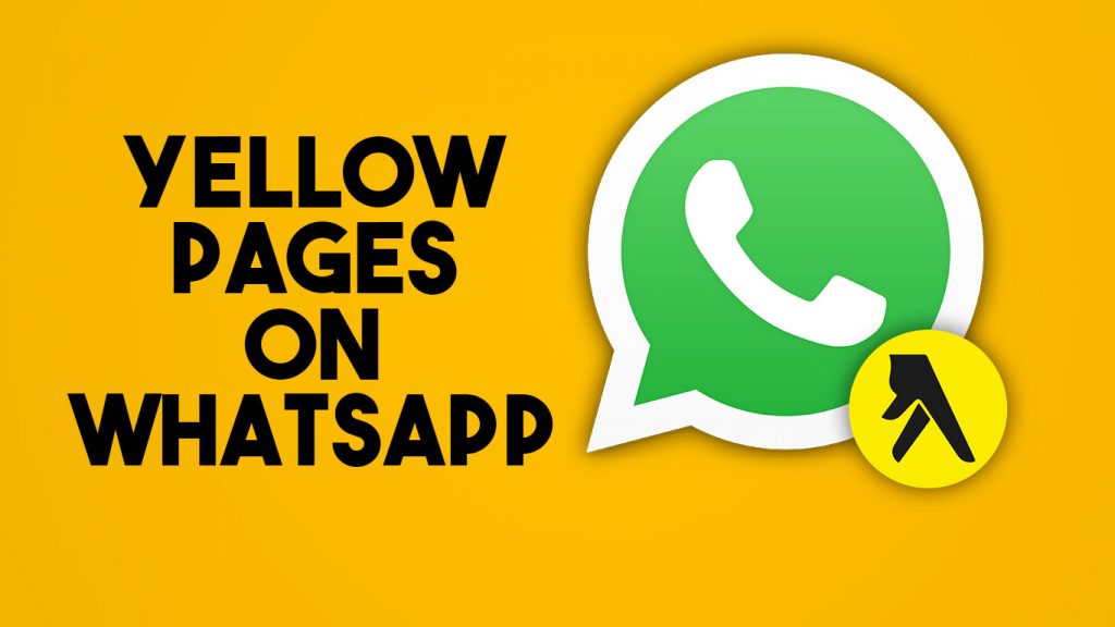 yellow pages in WhatsApp