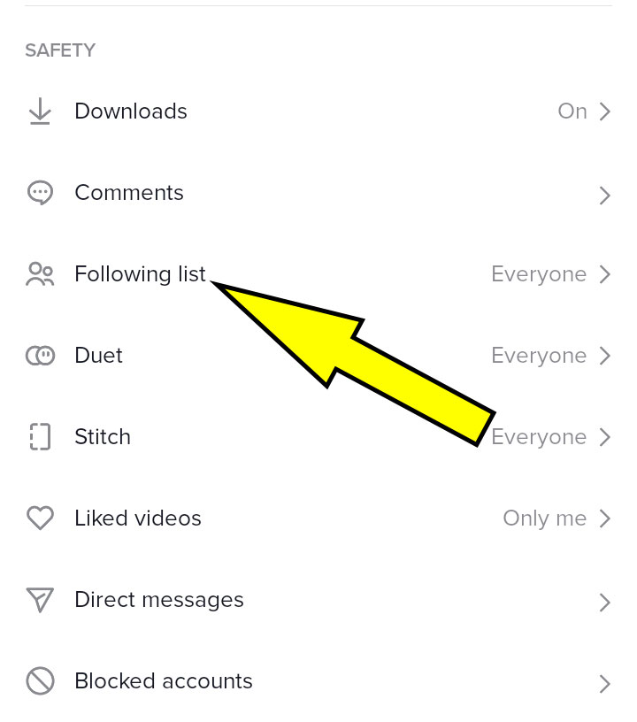 How to Hide Your Following List on TikTok