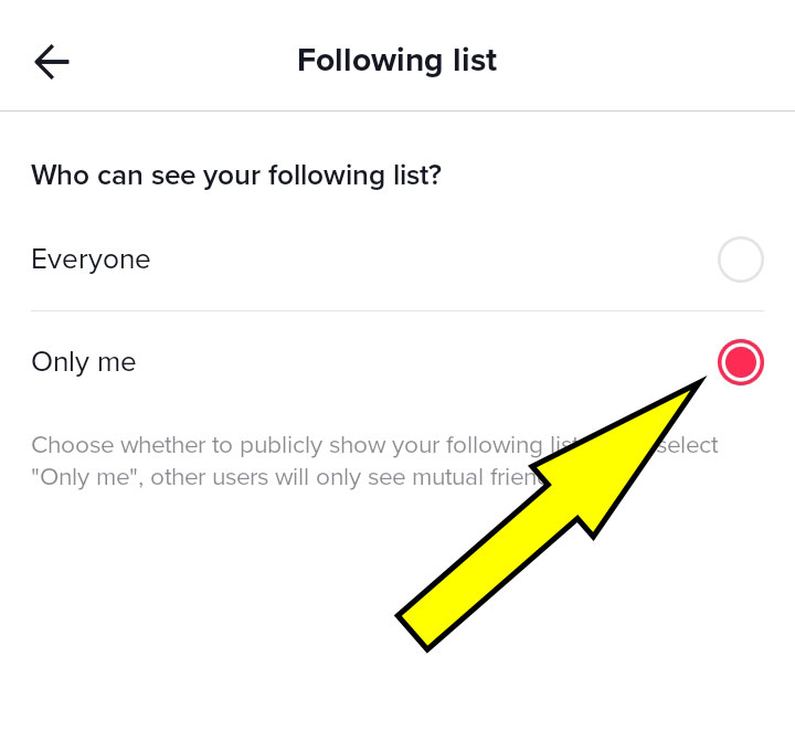 How to Hide Your Following List on TikTok