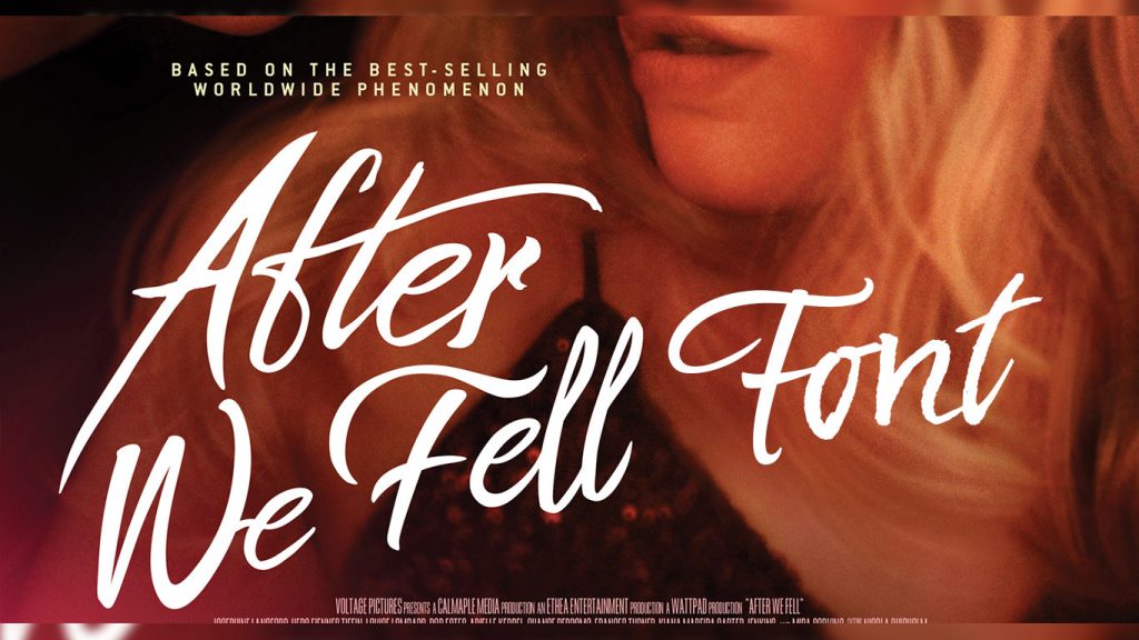 After We Fell Movie Font
