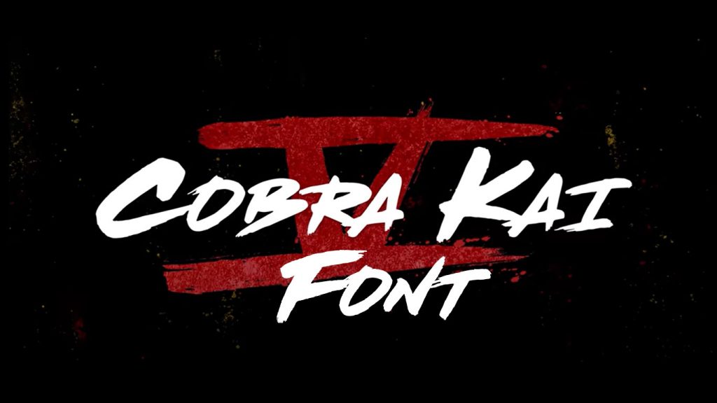 Cobra Kai Font (2022)