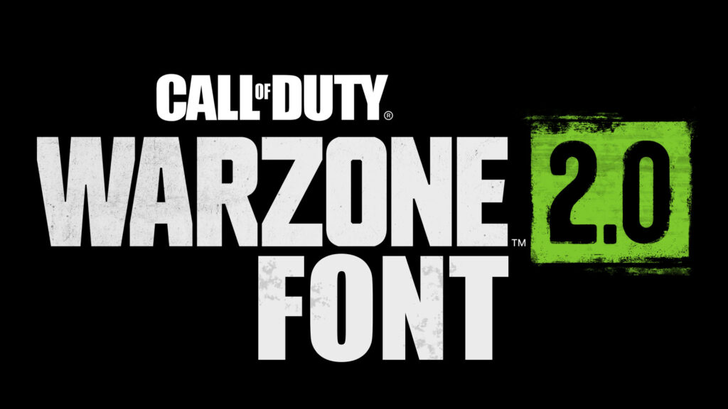 Call of Duty Warzone 2 Font