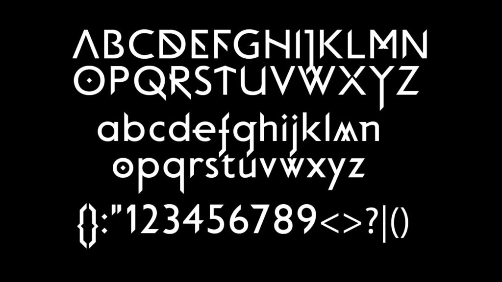 God of War Ragnarok Font