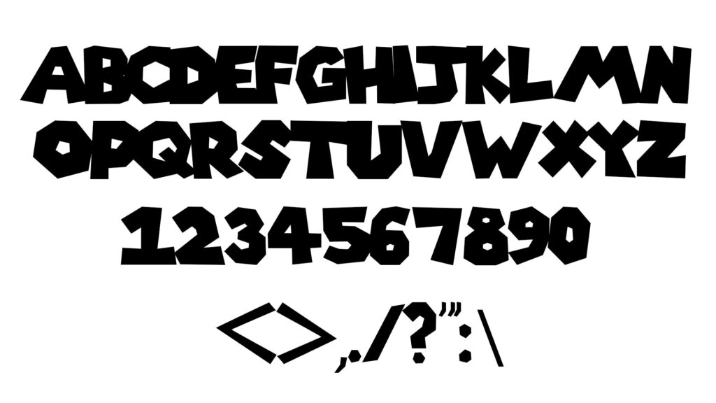 Super Mario bros font