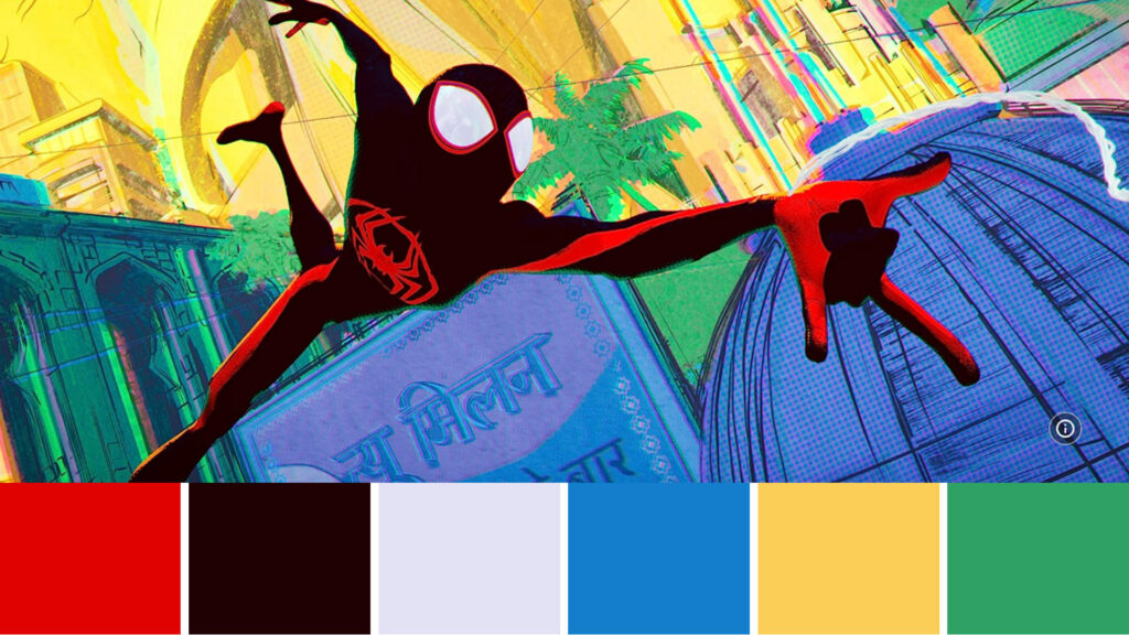 Spider-Man: Across the Spider-Verse Color Palette