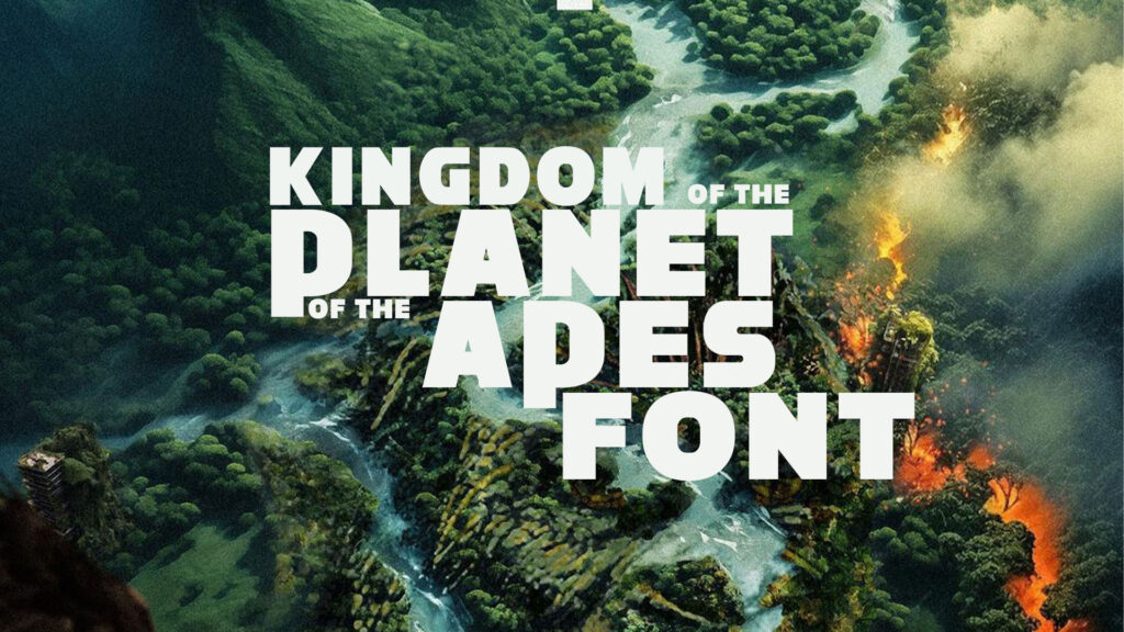 Kingdom of the Planet of the Apes font