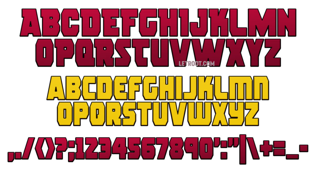 DEADPOOL AND WOLVERINE FONT FREE DOWNLOAD